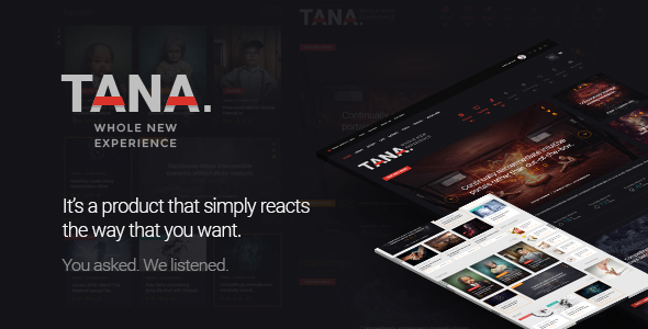 Tana Magazine - PSD Template