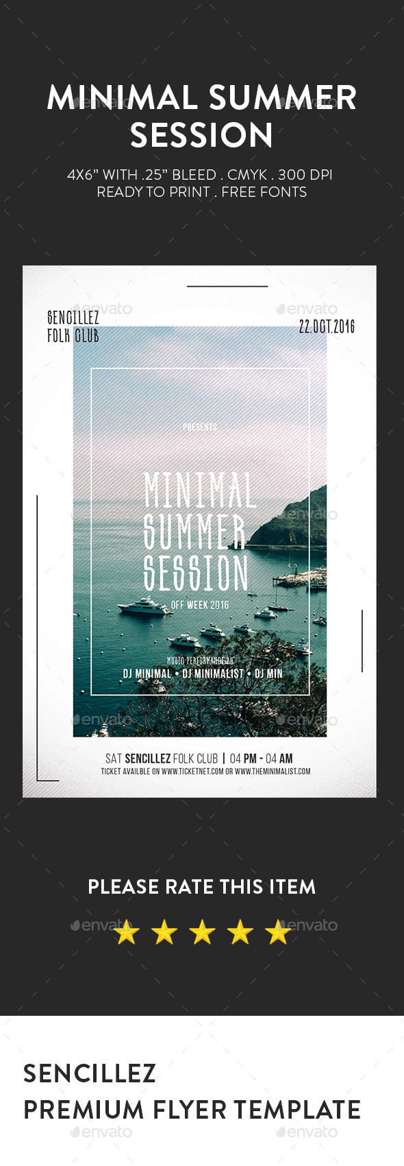 Minimal Summer Session Flyer