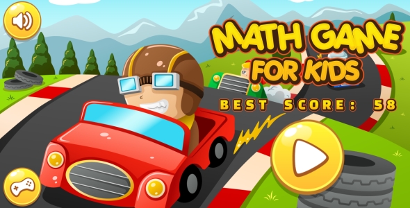 Math Game For Kids - HTML5 Game + Android + AdMob (Capx)