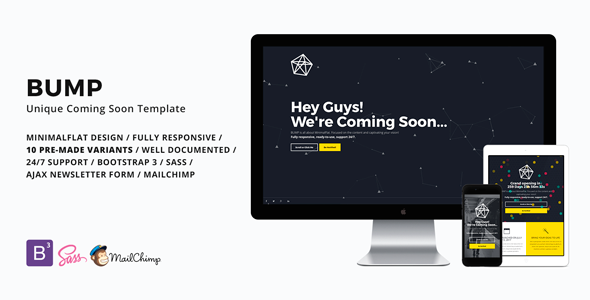 BUMP - Unique Coming Soon Template