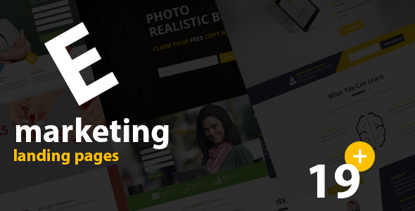 E- Marketing HTML Landing Page Templates