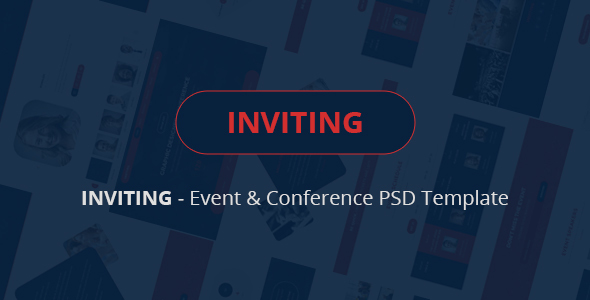 INVITING - Event & Conference PSD Template