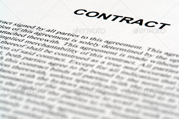 Legal Contract Document in Common Law English
