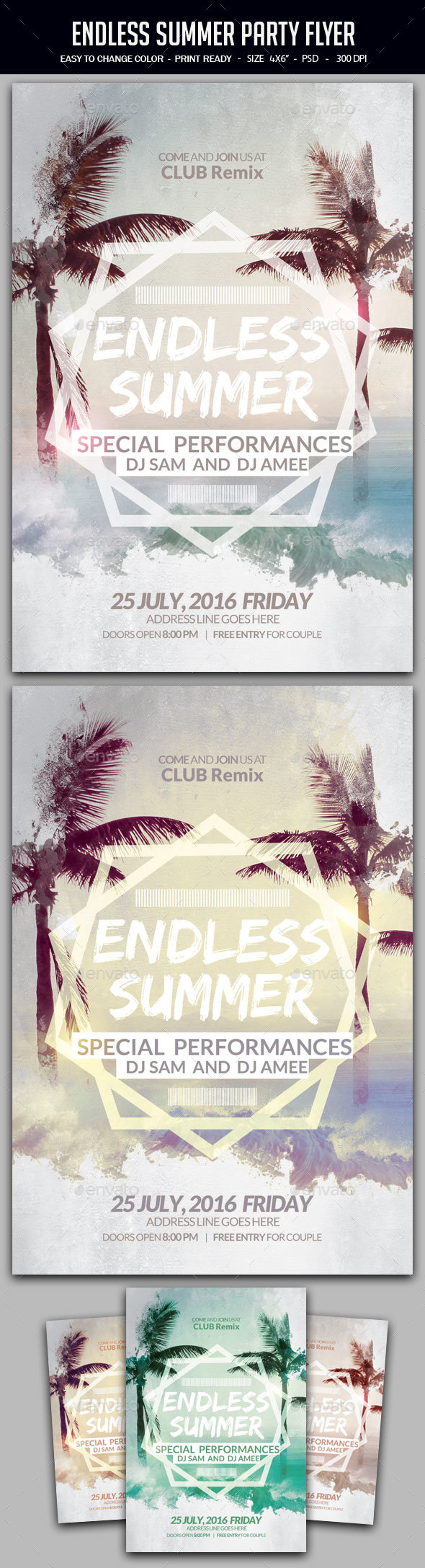 Endless Summer Party Flyer