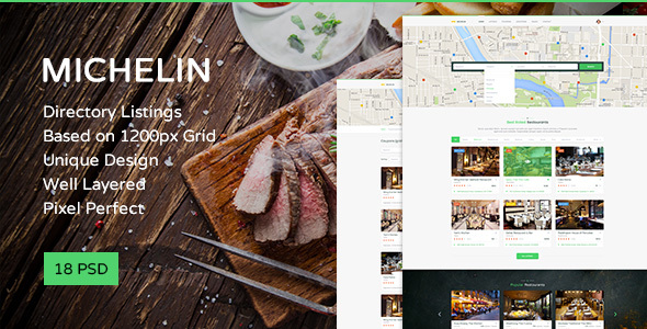 Michelin -- Multipurpose Directory Listing PSD Template