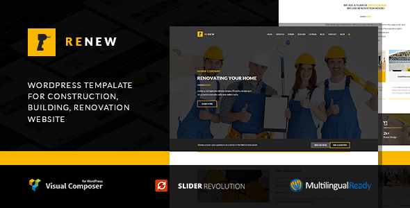 Renew - Building, Renovation & Construction WordPress Theme