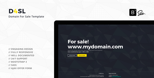 D4SL - Domain For Sale Template