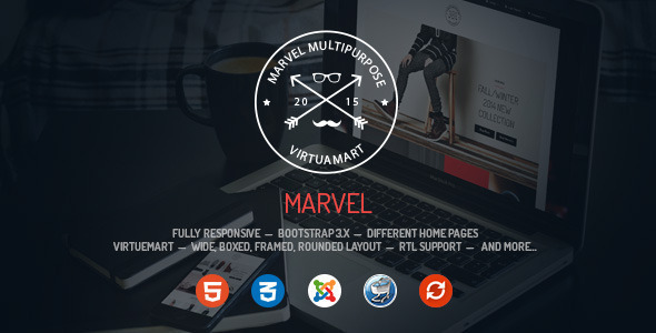 Marvel - Responsive Multipurpose VirtueMart Template