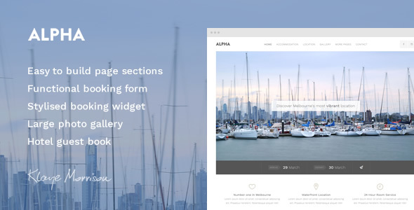 Alpha Hotel - Website Template