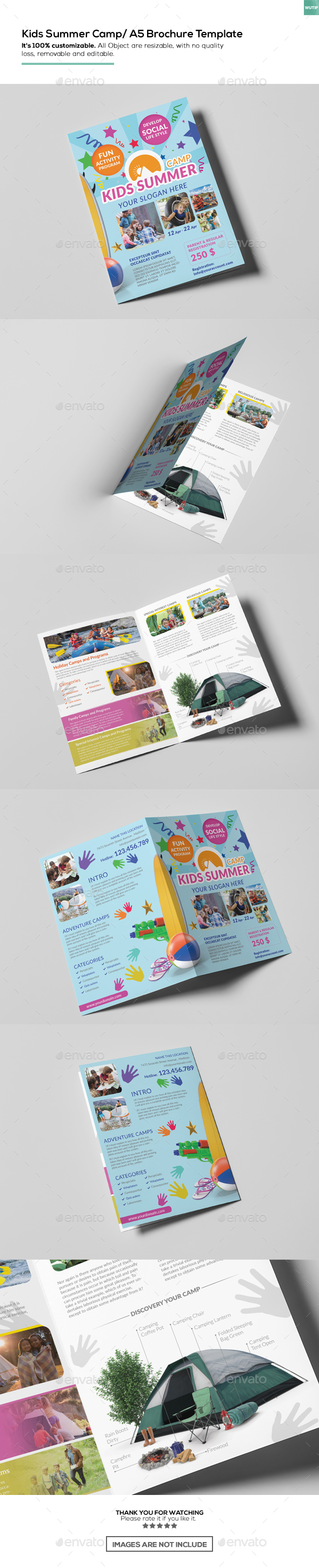 Kids Summer Camp/ A5 Brochure Template