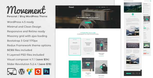 Movement - Personal Blog WordPress Theme