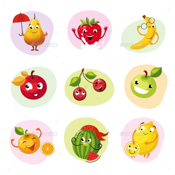 Fruit Caracters Set