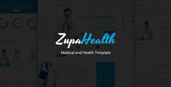 ZupaHealth - Medical and Health PSD Template