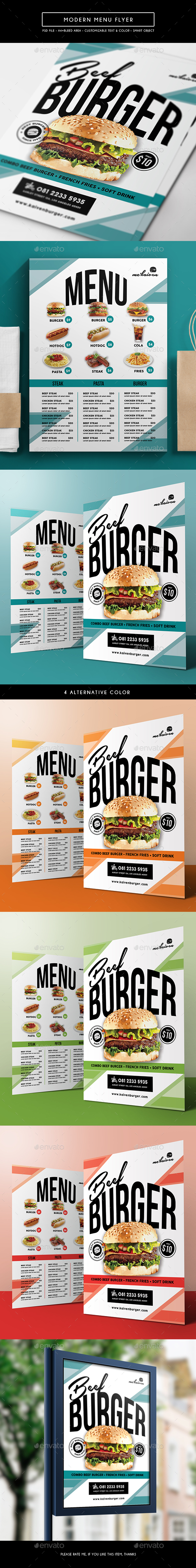 Modern Menu Flyer