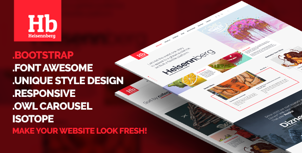 Heisennberg - Creative Responsive HTML Template