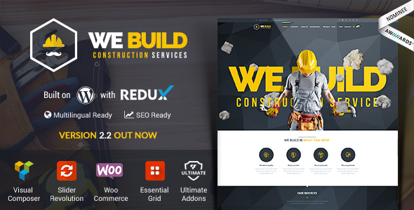 We Build - Construction, Building WP Theme