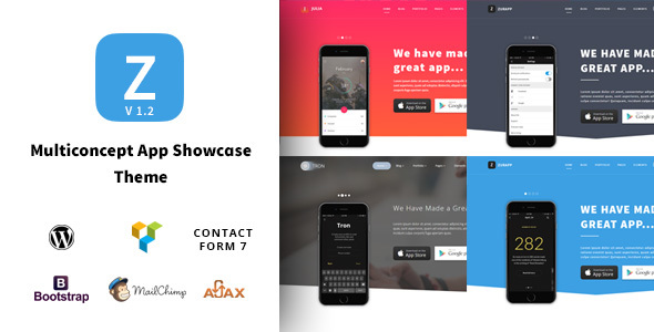 ZurApp - Multipurpose App & SaaS Showcase Wordpress Theme