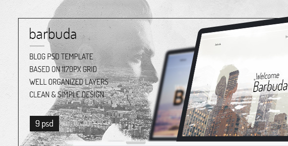 Barbuda -- Multipurpose Simple Personal Blog PSD Template