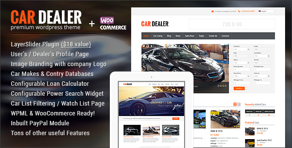 Car Dealer | Automotive Responsive WordPress Theme