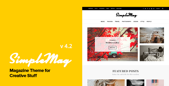 SimpleMag - Magazine theme for creative stuff