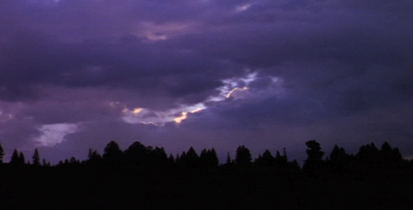 Time lapse of Dark Clouds Over Forest Time lapse of Dark Clouds Over Forest