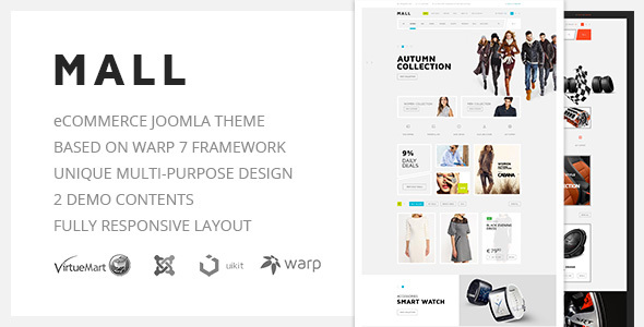 Mall -- Multi-Purpose eCommerce Responsive Joomla Template