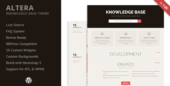 Altera - Knowledge Base WordPress Theme