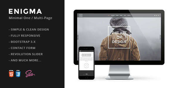 Enigma | Creative Responsive Minimal HTML Template