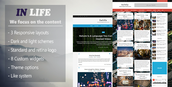 InLife - Simple & Flexible Blog/Magazine