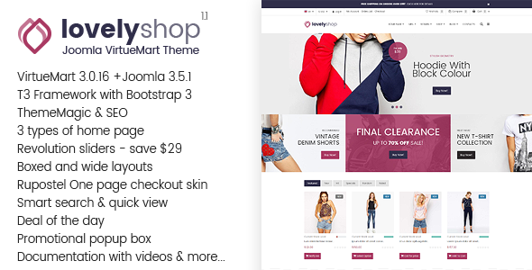 LovelyShop - Responsive Multipurpose VirtueMart Theme