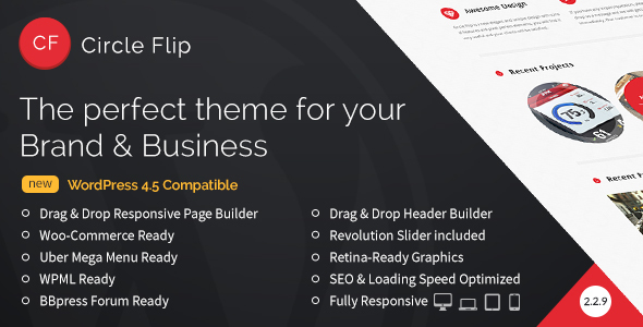 Circle Flip - Responsive WordPress Multipurpose Theme