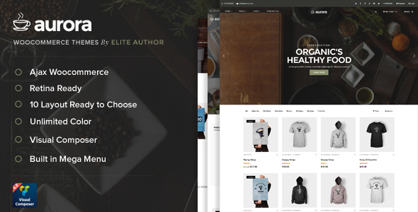 Aurora - 9 Layout Ajax Woocommerce Theme