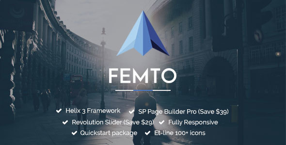 Femto | Responsive Multipurpose Joomla Template