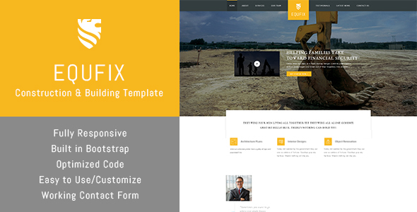 Equfix - Building & HTML Template
