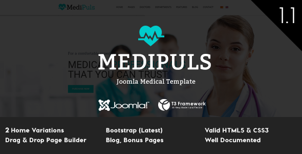 Medipuls - Joomla Medical Template