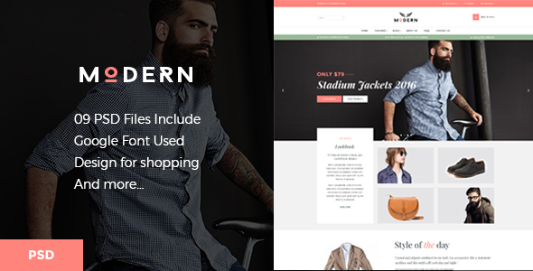 Modern - eCommerce PSD Template