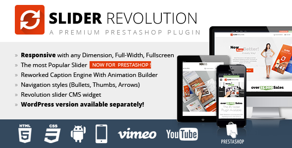 Slider Revolution Responsive Prestashop Module
