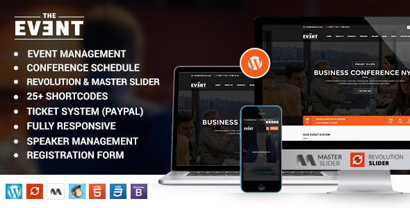 TheEvent - Event Management and Conference WordPress Theme