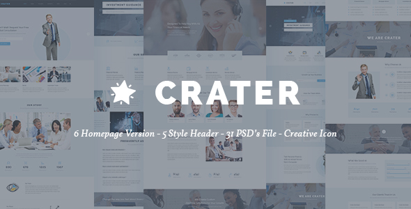 Crater - Finance & Business Template