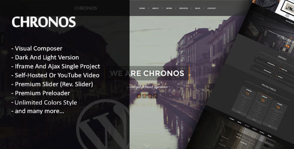 Chronos - Parallax One Page WordPress Theme