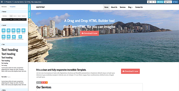 Bootstrap HTML Builder V1.6