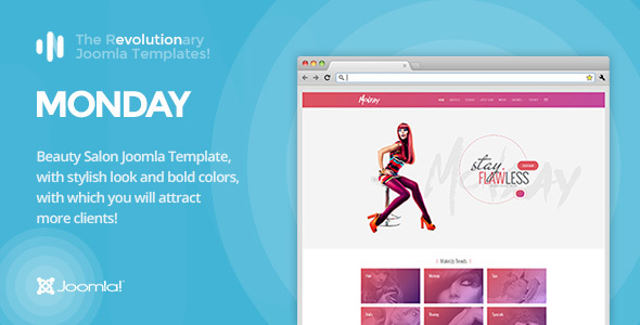 IT Monday - Professional Joomla Template for Hair and Beauty Salon, Fashion, Spa, Spray Tan