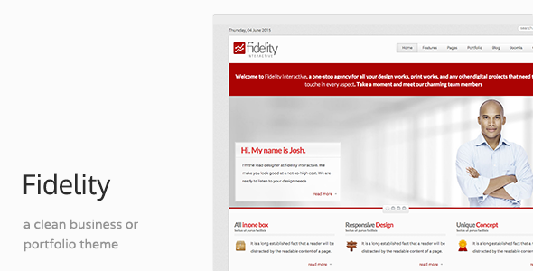 Fidelity - Responsive Joomla Business Template