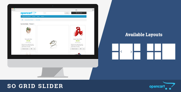 SO Grid Slider - Responsive Opencart Module
