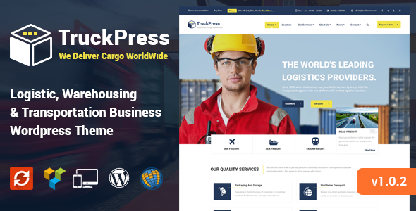 TruckPress - Warehouse, Logistics & Transportation WP Theme