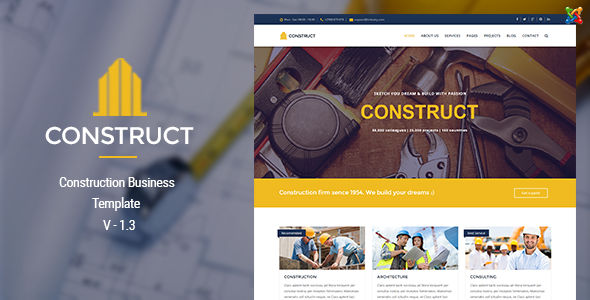 Construct - Joomla Construction & Business Template