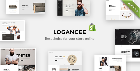 Logancee - Responsive Ecommerce Shopify Template