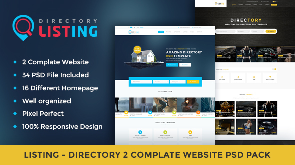 Listing - Directory Psd Template