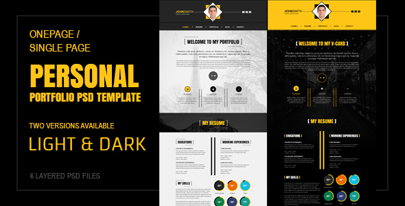 Single Page Portfolio Template