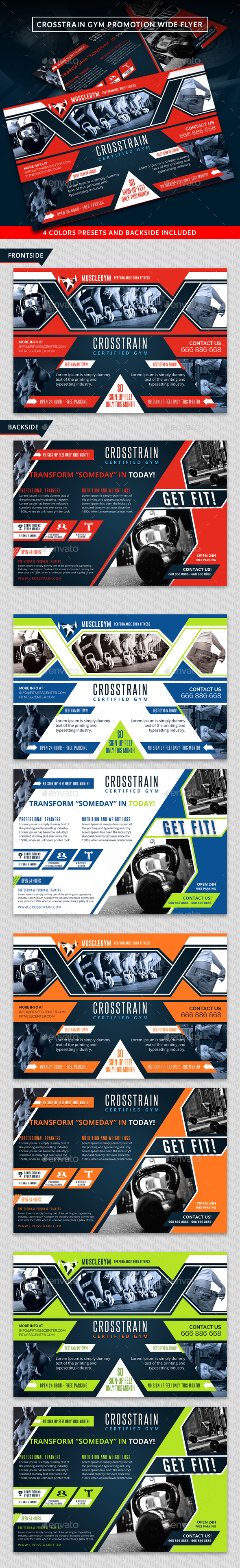 Cross Training Gym Promotion Wide Flyer